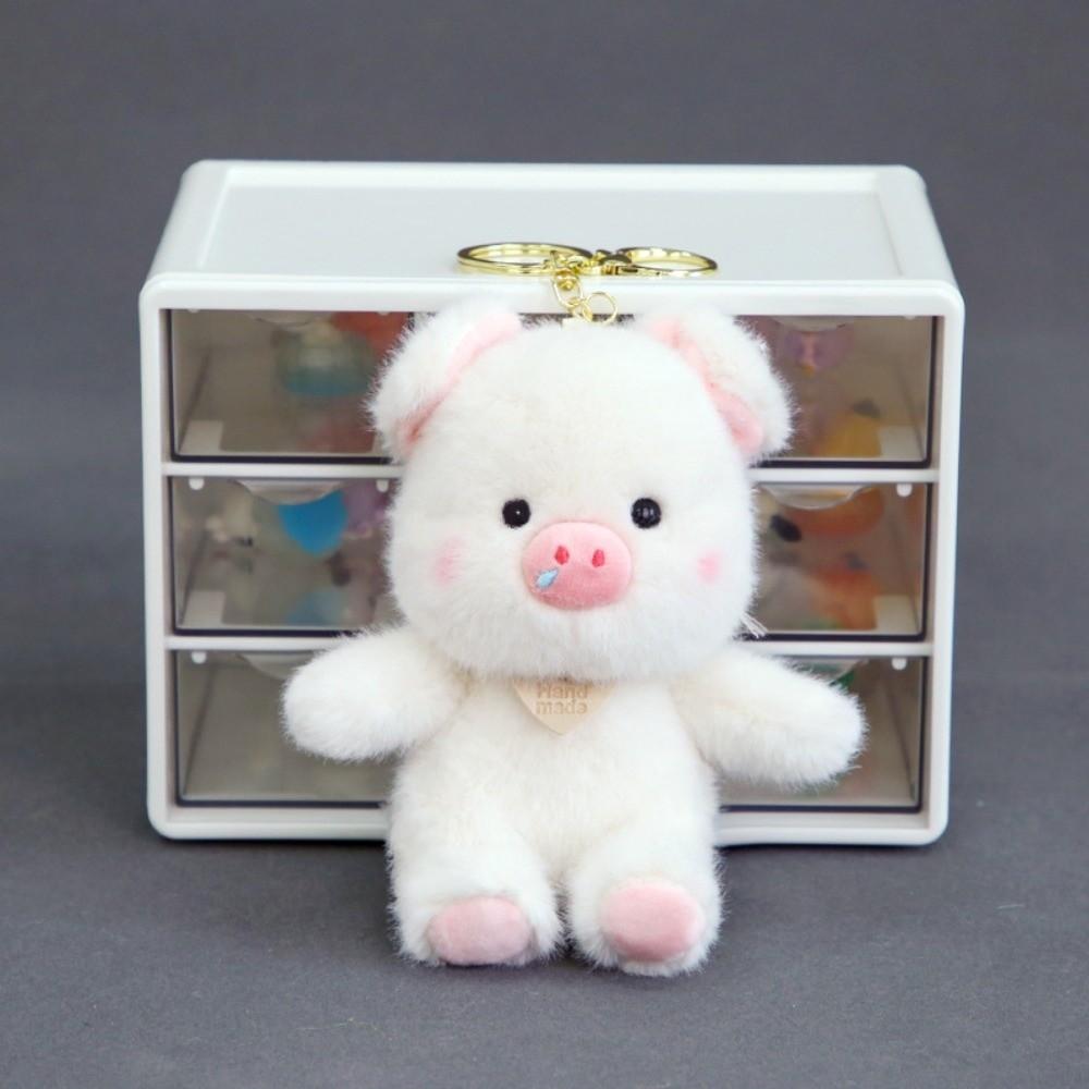 Cartoon Stuffed Pig Pendant Chubby Bag Hanging Bag Charm Plush Pig Keychain  Gifts