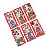 6pcs Chinese Style God of Wealth Money Pocket Hongbao Lucky Money Packets  Kids Gift