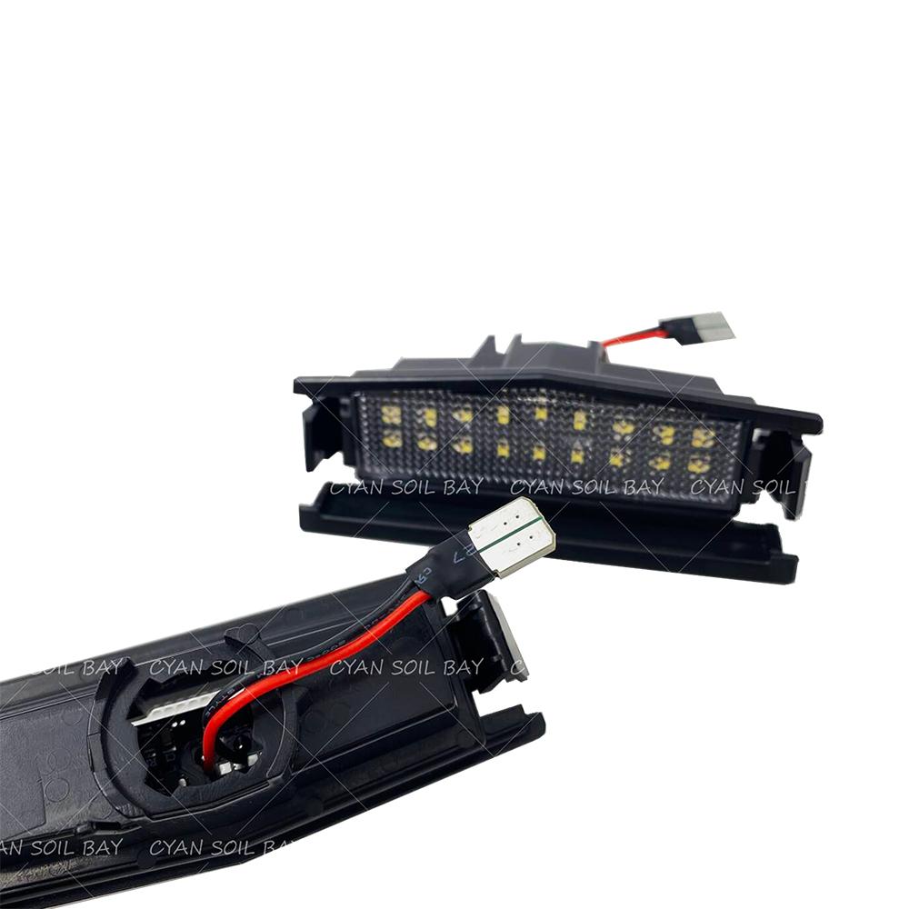 1Pair For Mazda 2 2016 MX5 Miata 2016up White LED Car Rear License Plate Light Number Plate Lamp