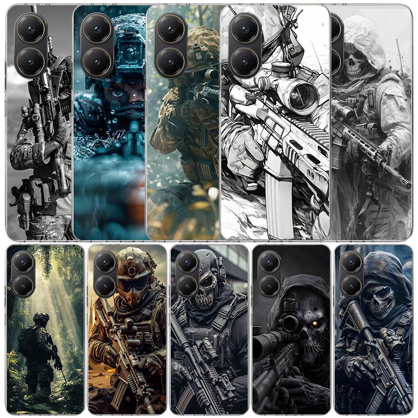 Military Army Special Forces Soft Cover for Xiaomi Poco F7 Ultra X7 X6 X5 Pro M7 Phone Case Redmi 15 15C 13 13C 12 12C 10 10C Pr