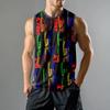 Мужская мода принтованный спортивный повседневный жилет без рукавов