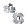50pcs M3 Four Pronged Tee Nuts Zinc Plated Woodworking Fastener Furniture T Nut  Furniture Fastener