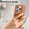 CASENEO For iPhone 16 Pro Max Magnetic Case Hand Strap Design PU Leather+PC Phone Cover
