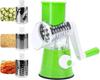 Cheese Grater Rotary, Rotary Grater for Kitchen, 3 In 1 Grater Vegetable Slicer with 3 Drum Blades,Fast Cutting Cheese Shredder