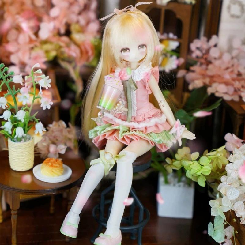 Новая серия кукол Momotale Siji Chayu 1/8 BJD с шарнирами, милая кукла, фигурка из слепой коробки Caixa Caja Язык чая четырех времен года