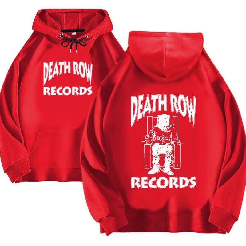 Мужские и женские худи Death Row Records, толстовка большого размера с принтом, хип-хоп топы, модный анимационный повседневный спортивный стиль Casual