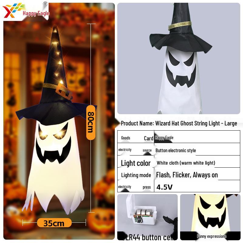New Halloween LED Ghost Hanging Lights for Halloween Decor