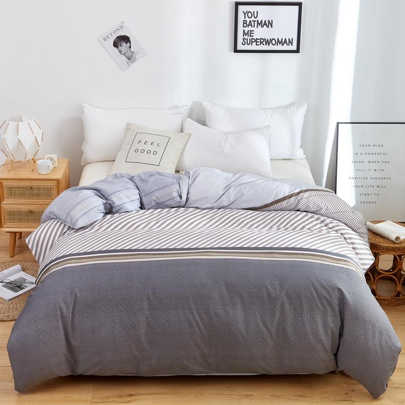 Пододеяльник с абстрактными полосками и волнами, геометрический узор, постельное белье размера «queen-size», 100% хлопок, пододеяльник с застежкой-молнией для детей и взрослых