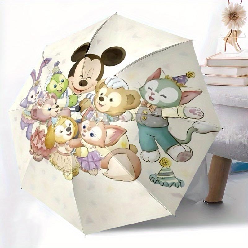 1pc Disney Characters Automatic Folding Umbrella, Compact Portable Travel Umbrella, Perfect Gift for Friends yy250806001