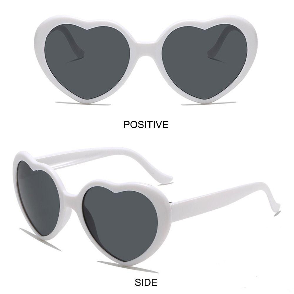UV400 Protection Heart-Shaped Sunglasses Cosplay Beach Shades Cute Women's Accessories for Women