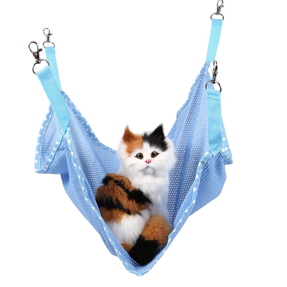 Милая маленькая клетка для кошек, гамак, мягкий плохой стул, подвесной для котенка, щенка, хорька, подставка для животных, синий L