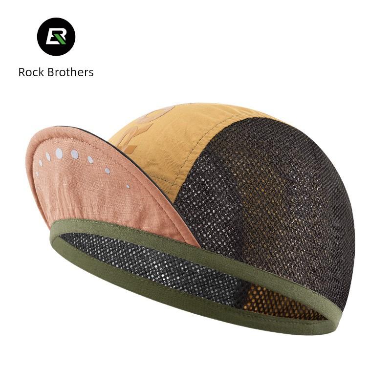 Rock Brothers Summer Sun Protection Hat Cycling Cap Coolmax Breathable Road Bike Helmet Lining Headgear for Men