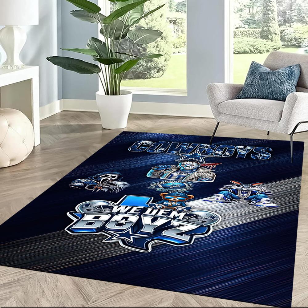 Dallas Area Rug Suitable for Balcony Kitchen Living Rooms Study room Anti-slip Rug Decorate Offices Gift for Festivals