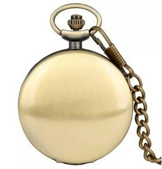 Карманные часы из вольфрамовой стали в антикварном стиле с арабскими цифрами, полированный откидной дизайн, доступны в 4 цветах