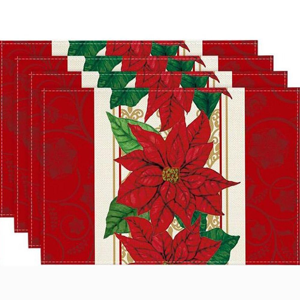 Защитный коврик для обеденного стола, Термостойкий коврик для рождественского ужина, Изоляционная подставка, Праздничное украшение