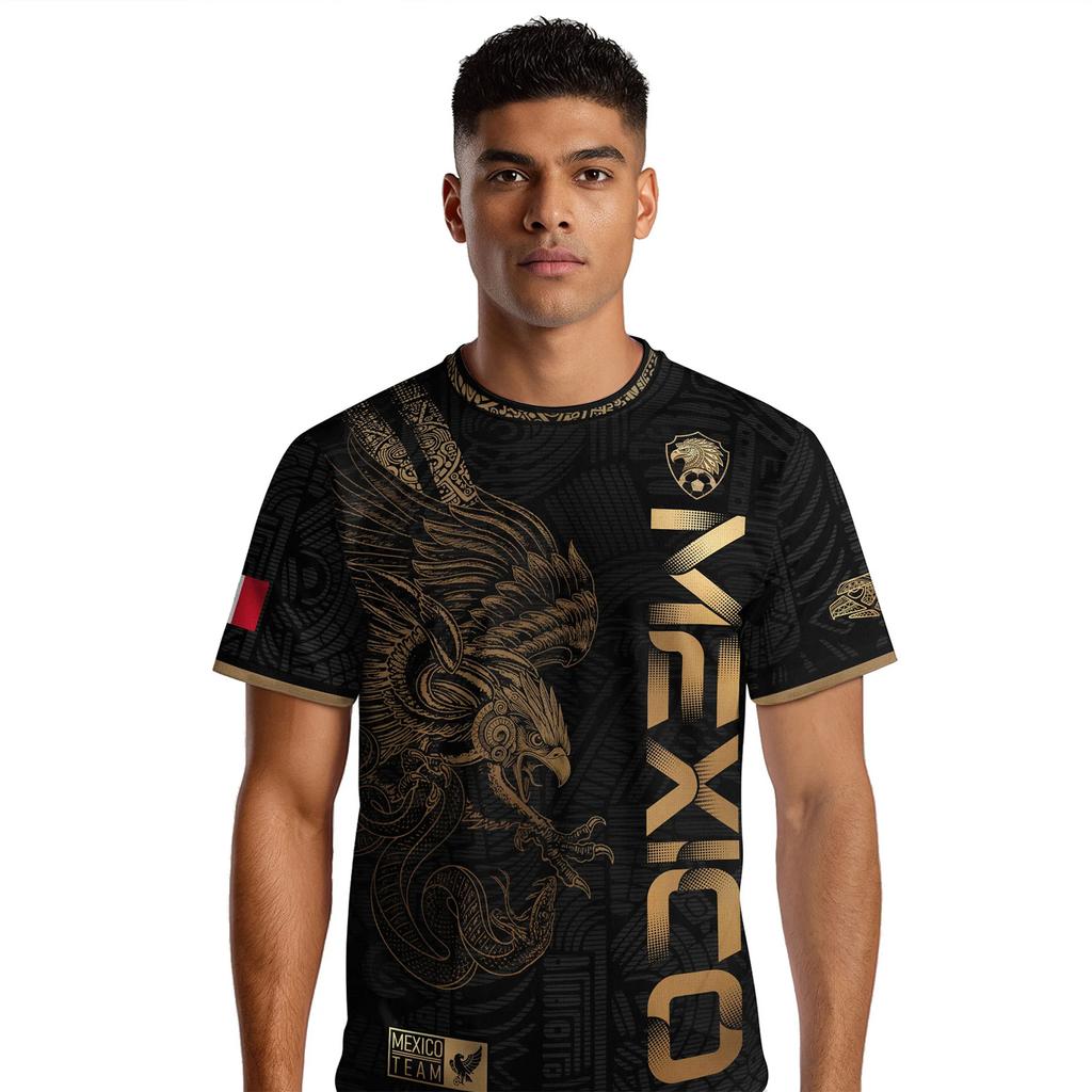 Men's Casual Short Sleeve T-Shirt Mexico Lettering Graphic Print Crew Neck Lightweight Soft Fabric Comfortable Fit