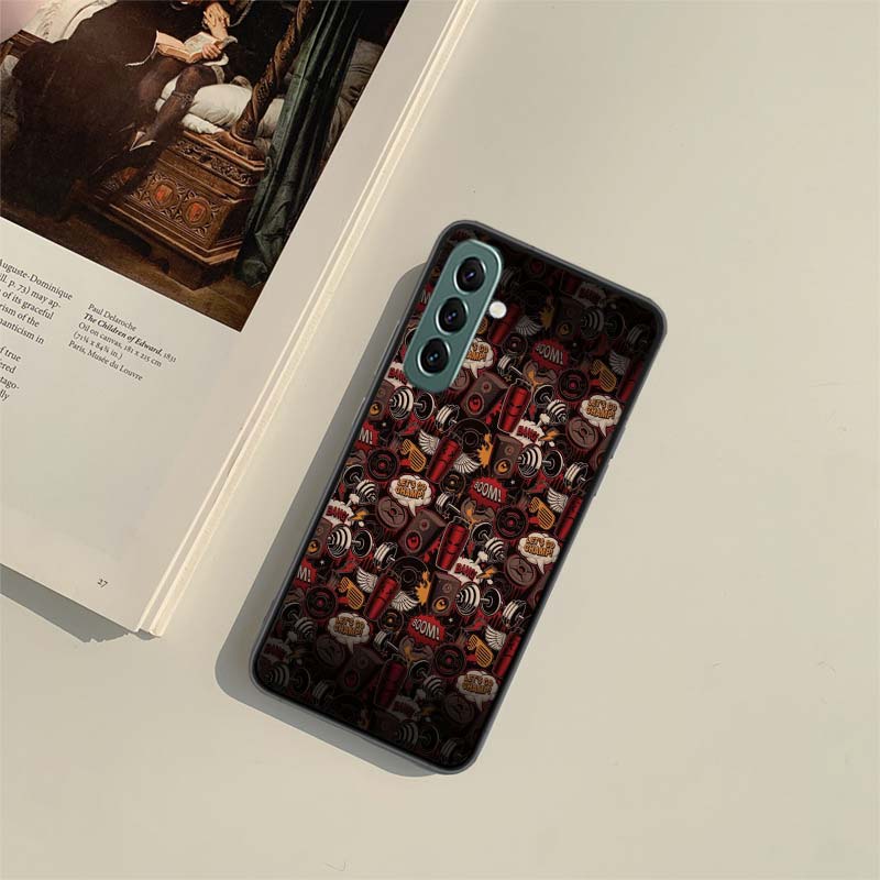 Фитнес-оборудование Улучшает мышцы Чехол для телефона для Samsung A54 A14 A24 A34 A17 A37 A57 A55 A35 A25 A15 A07 A05S A04S A12 A22 A32