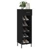 VidaXL Shoe Cabinet Black 30x35x105 Cm Engineered Wood 829685