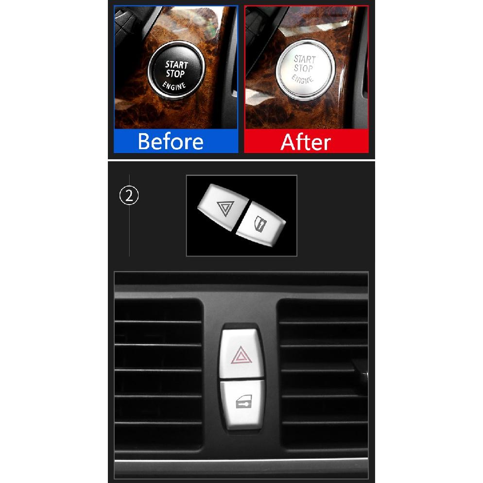 Для BMW X5 X6 E70 E71 Chrome ABS стайлинга автомобилей кнопки украшения с блестками наклейка крышка отделка наклейки авто интерьер