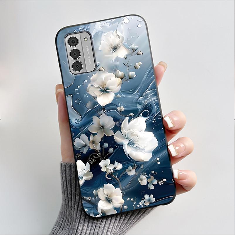 Для Nokia G42 Чехол Роскошный Цветок Бабочка Силиконовый Мягкий ТПУ Задняя Крышка для Nokia G42 G310 NokiaG42 G 310 NokiaG310 5G 2023 Чехол