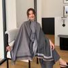 Autumn and Winter New Line Geometric Warm and Versatile Imitation Cashmere Scarf Women's Fashion High End Casual Shawl