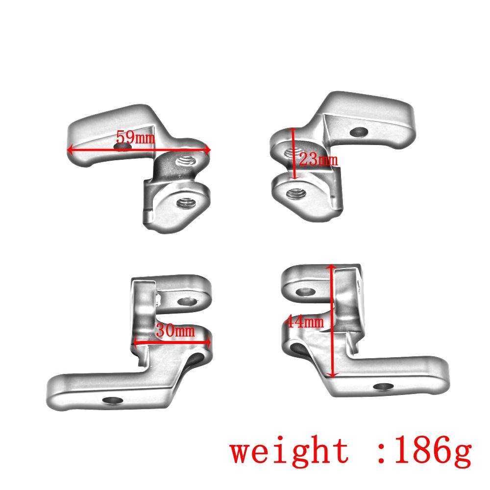Motorcycle Black Driver Floorboard Relocation Brackets Kit For Harley Touring Road Electra Street Glide Road King Trike 97-2016
