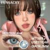 FUNSACHY 1 Pair Blue Contact Lenses for Eyes Natural Colored Contact Blue Eyes Lenses Korean Contacts Lenses Yearly Green Pupil