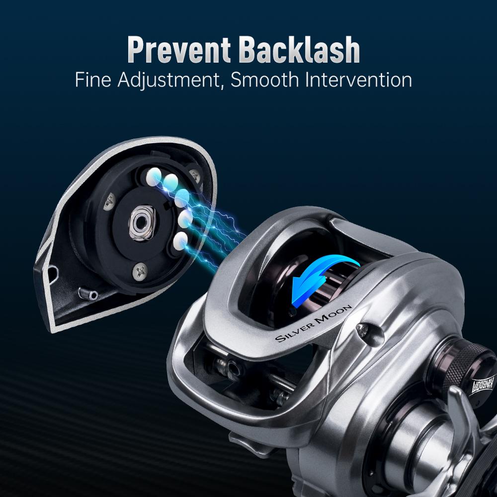Kingdom СЕРЕБРЯНАЯ ЛУНА 7.1:1 высокоскоростная катушка для приманки, 154 г, сверхлегкая 7 + 1 шарикоподшипники, карбоновые рыболовные катушки