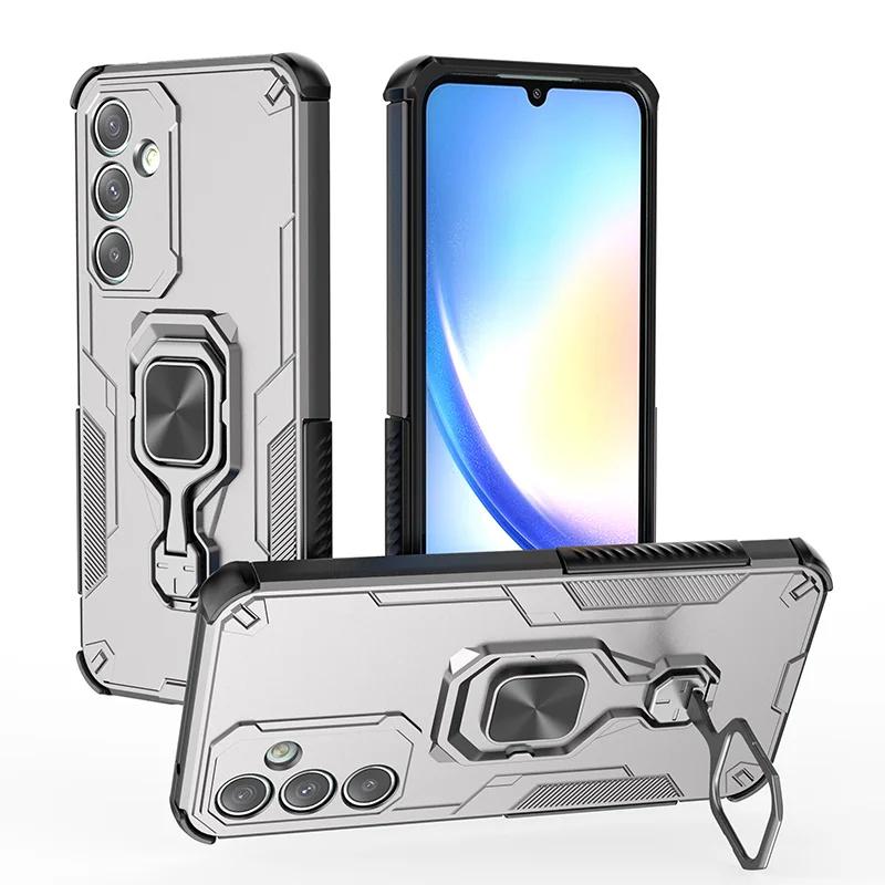 Металлическое кольцо-подставка на заднюю крышку для Samsung Galaxy A06 A16 A26 A36 A56 F06 F16 M16 A25 A35 A55 5G, противоударный прочный чехол