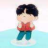 7 шт. BTS 10 см Милый Мультяшный Акриловый Стенд, Мультяшная Фигурка Бантан Бойз в Повседневной Одежде, Декор для Стола Фанатов Kpop ARMY