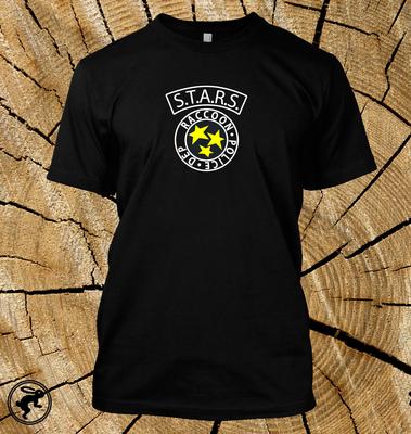 Raccoon City Police Departunisext Stars Resident Evil T Shirt Video Game Tv Tee