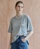 M.GRAF Sequin Lace Color Block Short Sleeve T-Shirt