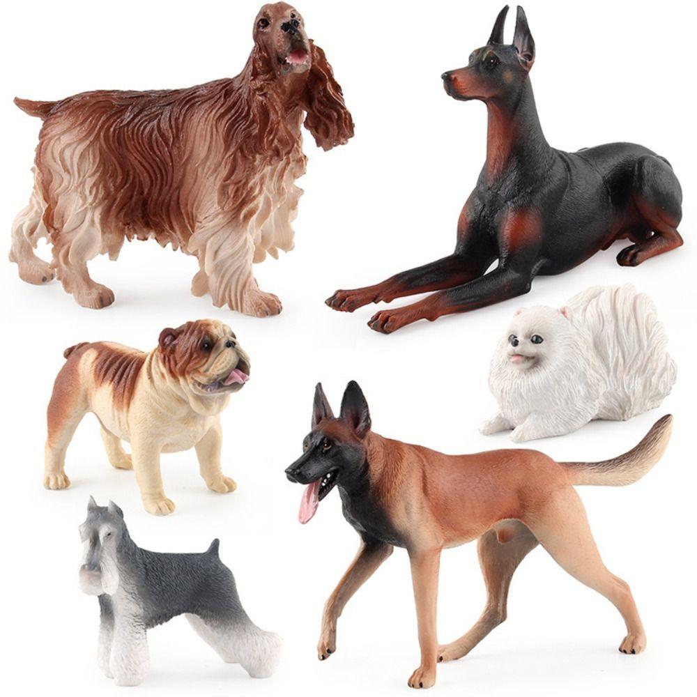Simulation Dog Figurine Realistic Miniature Animal Model Puppy Pet Fairy Garden Decoration