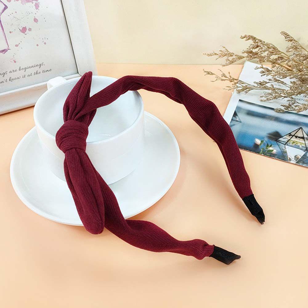 Velvet Bow Headwear Hair Accessories Bow Hair Hoop Bow Hair Band Korean Headbands Head Hoop