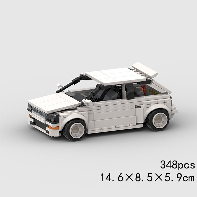 MOC Speed Sports Super Race Car Model Building Blocks Pickup Police Bricks City Racing Vehicle SUV Technical Rally Sport Toy