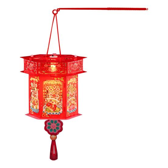 Комплект фонарей на год Змеи с шестом для детей, портативный, своими руками, ручной, мультяшный, светодиодный фонарь в виде змеи, украшение для китайского Нового года и весеннего фестиваля