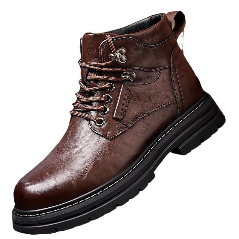 Британская кожаная обувь Кожаные мужские повседневные одинарные туфли Обувь ручной работы Сшитая повседневная кожаная обувь