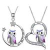 Explosive Diamond-encrusted Owl Pendant Niche Design High-end Animal Star Moon Love Necklace