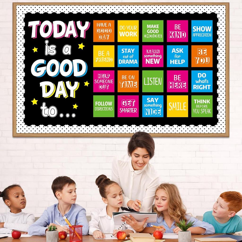 pirational Bulletin Board Set Motivational Back to School Classroom Decorations Today Is A Good Day Quotes Bulletin Board Positive Cutout for Teacher