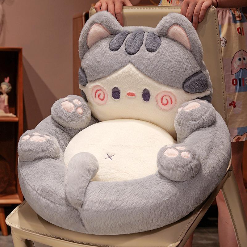 About 50CM Kawaii Cat Plush Cushion Stuffed Soft Animal Cushion Sofa Chair Pillow Ni Home Decoration for Birthday Gift