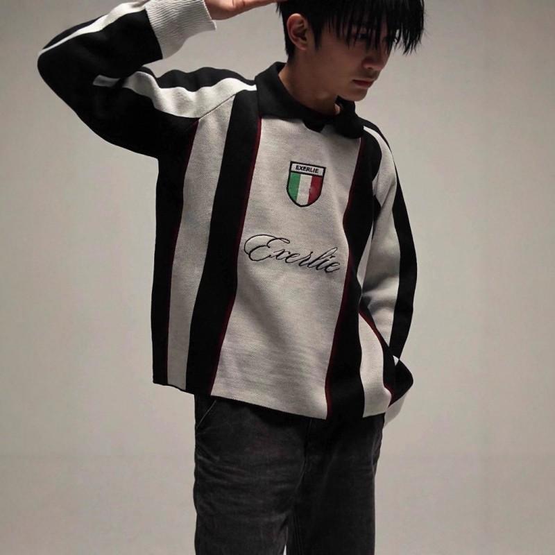 Unisex Oversized Long Sleeve Hoodie With 3D Embroidered Letters Streetwear Casual Top Winter