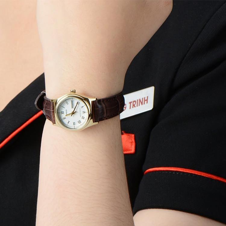 Casio Женские часы стандартной серии 25 мм Белые LTP-V006GL-7BUDF