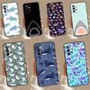 Чехол с китовыми акулами для Samsung Galaxy A34 A54 A14 A15 A25 A35 A55 A53 A33 A13 A52 A32 A12 A51 A71