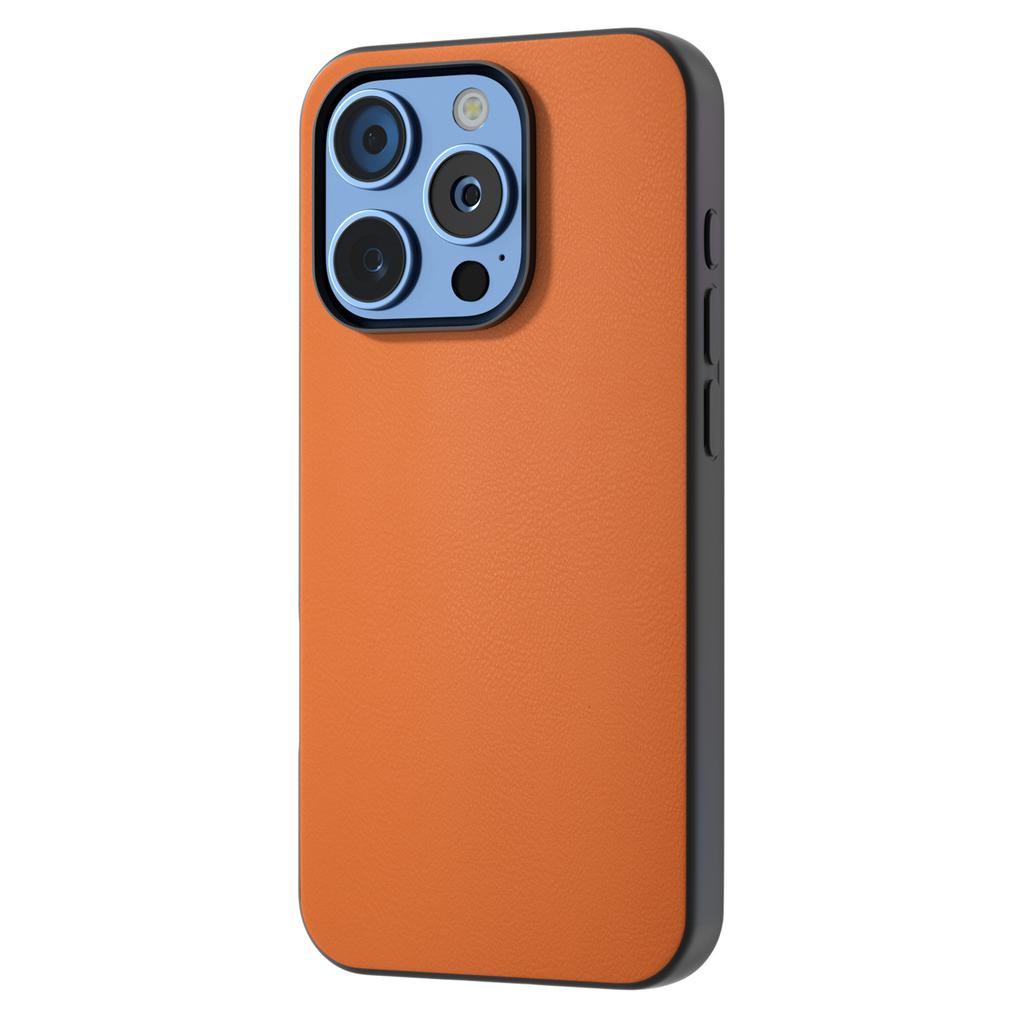 For iPhone 16 Pro Max Case PU Leather Coated TPU+PC Hybrid Phone Cover