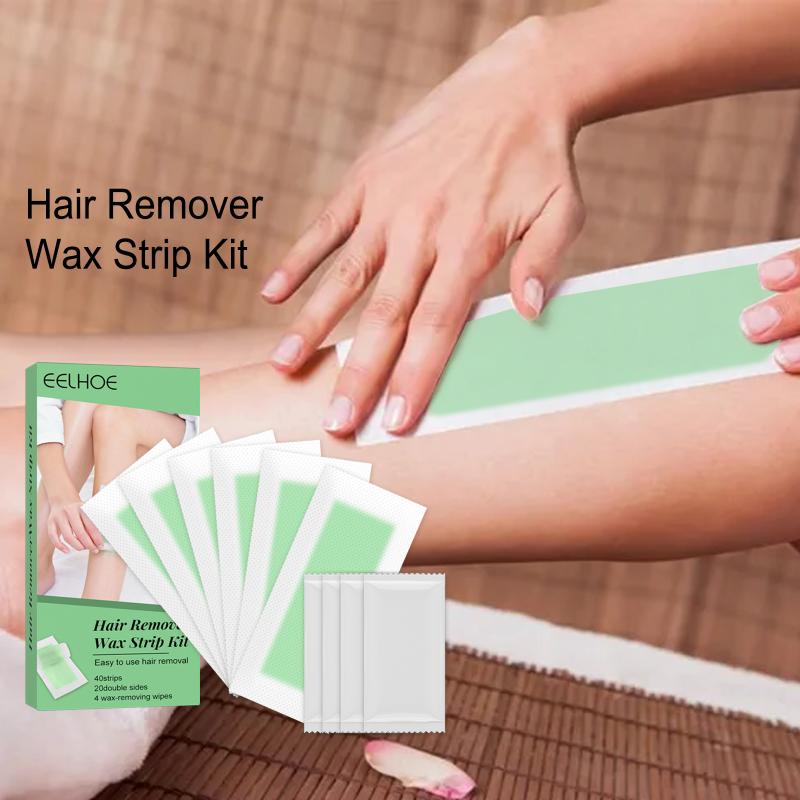 Body Hair Removal Wax Strips for Women Men Quick Painless Face Lip Armpit Leg Eyebrow at Home Beauty Care