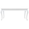 Dining Table 179x89x81 cm High Gloss White