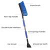 2 In 1 Snow Scraper with Large Brush Head Extendable Ice Scraper Snow Brush Portable Auto Scraper Snow Brush