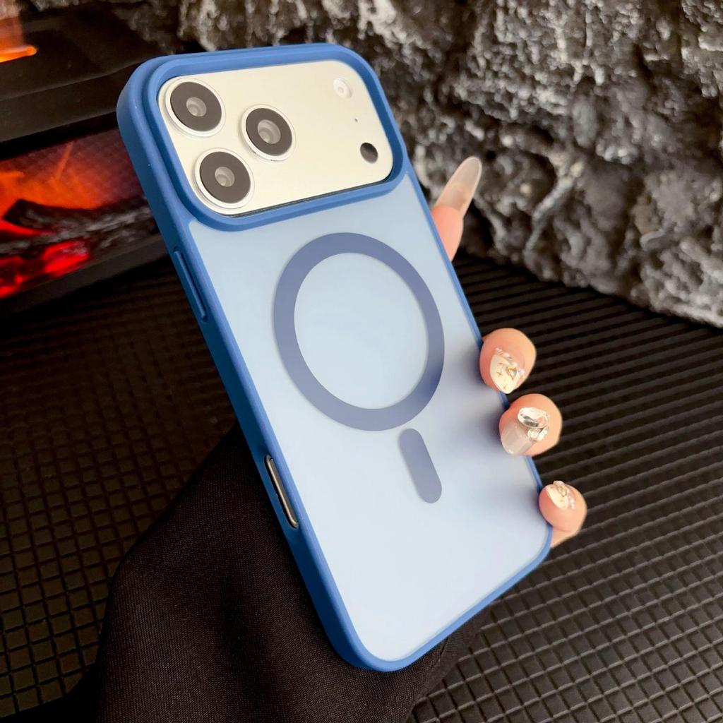 Personalized Color-Block Magnetic Case for iPhone 17 Pro Max