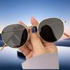 Модные солнцезащитные очки в металлической оправе с защитой от УФ-излучения UV400, круглые солнцезащитные очки для женщин и мужчин.