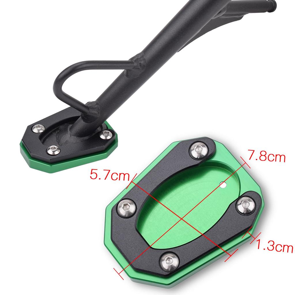 Боковая подножка LEDISHUN для мотоцикла Kawasaki ELIMINATOR /SE400 / Eliminator 400 (2023-2024 гг.) (зеленый)